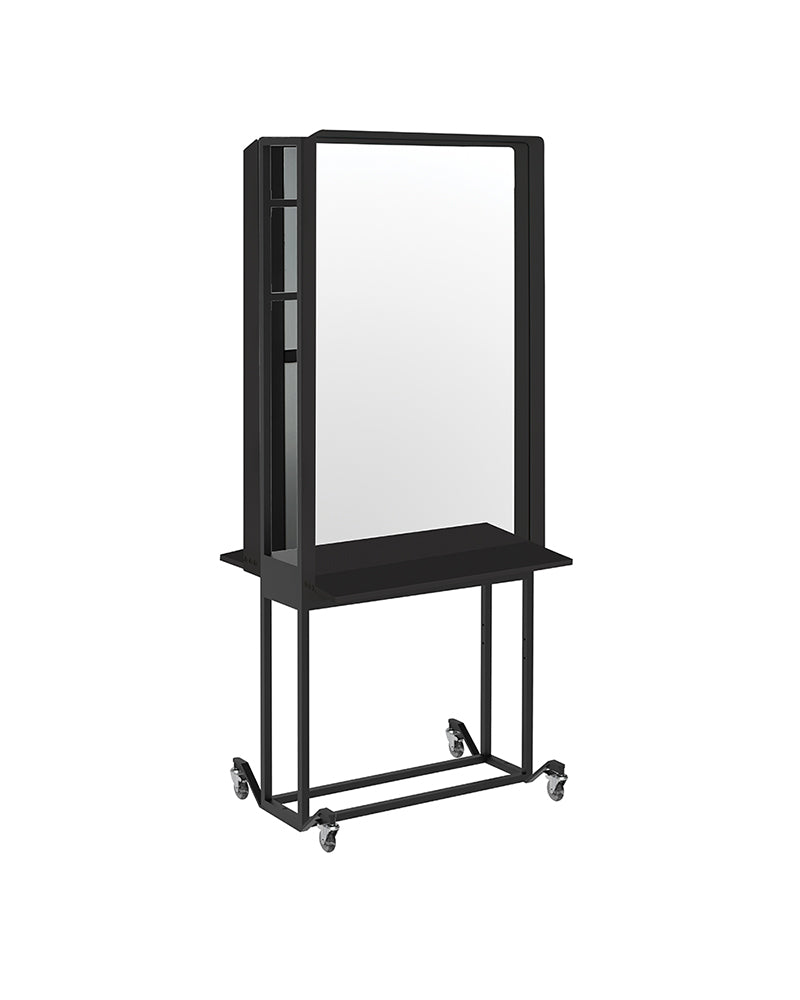 Mirror joiner - Musta kampaamopalvelu peileille - Kaksipuolinen