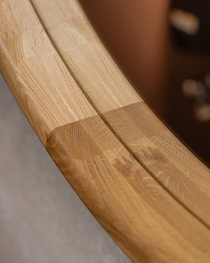 Linea Oak - ø100cm kampaajapeili tammea