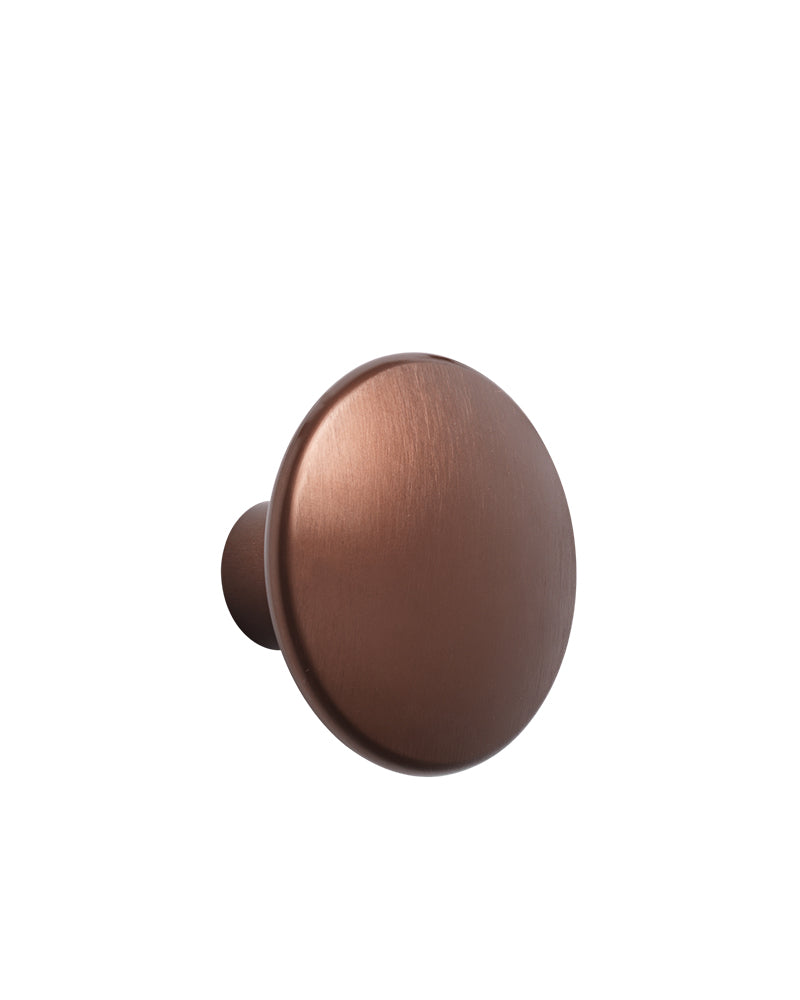 Dots - Peg in umber metal - ø5