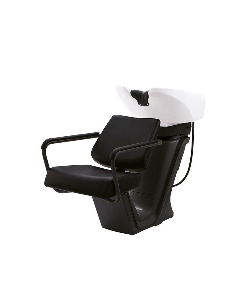 RS Prime - Black washing unit - White basin