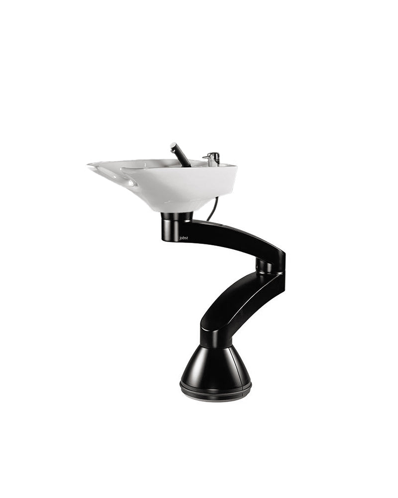 Contura swing PLUS - White freestanding basin - Black basin