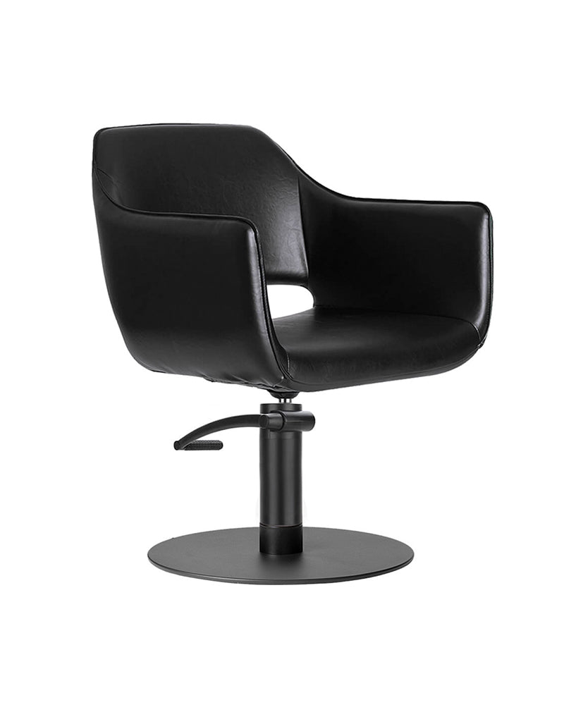 Blake Black - Black styling chair - Black round base