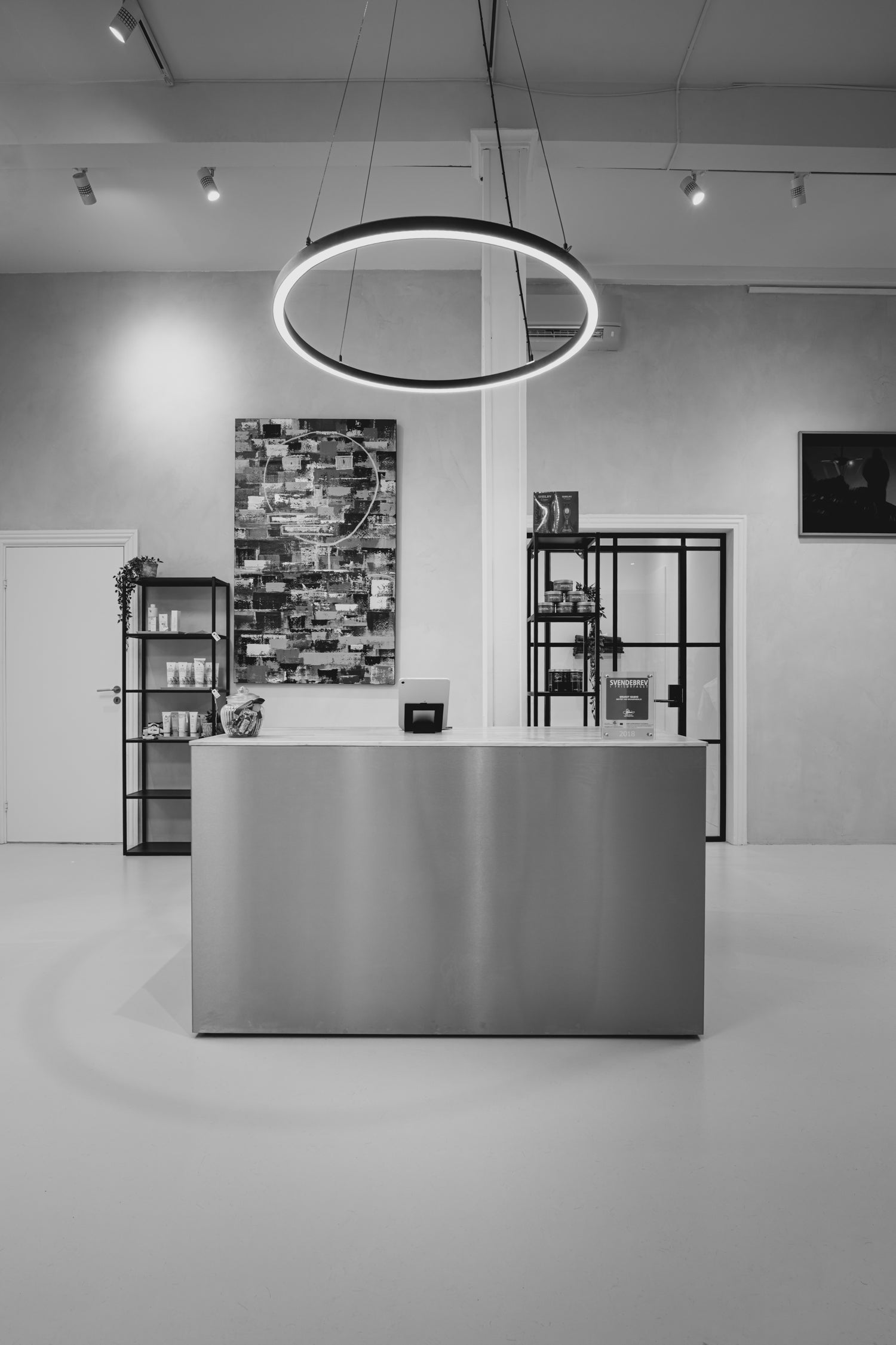 Sun Circle LED - Black round professional lighting - ø100cm