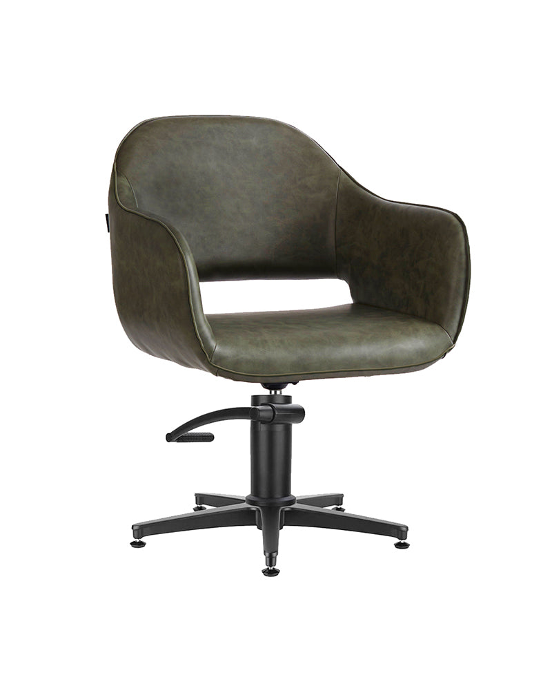 Meadow Sage - Green styling chair with black cross base