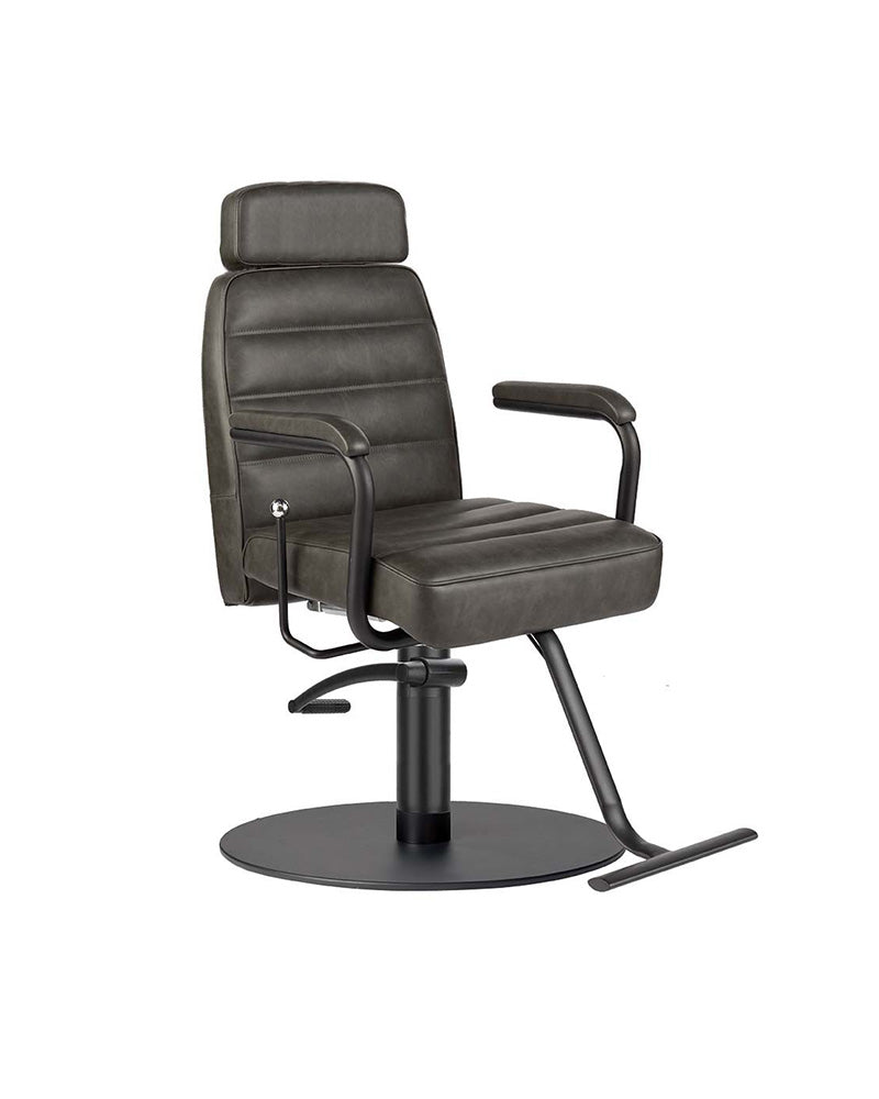 Naomi Textured Black - Black makeup chair