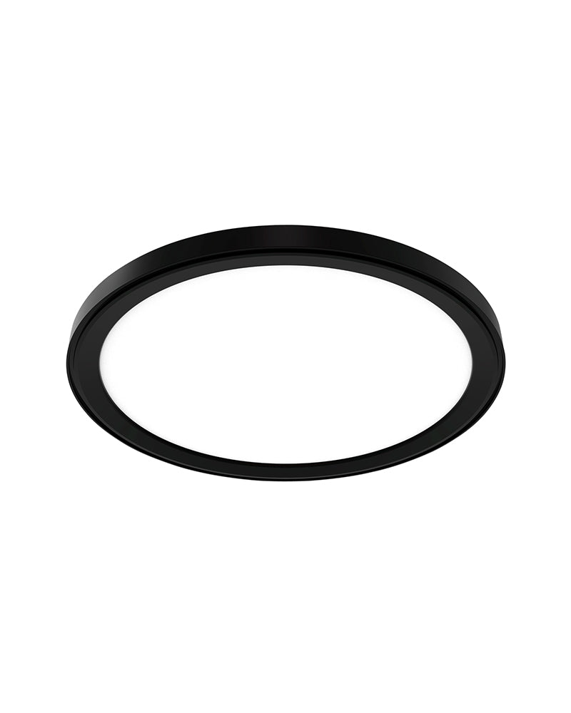 Sun LED - Musta pyöreä kampaamovalo - ø55cm