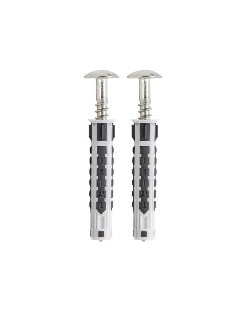 Metalliruuvit + tulpat 2 kpl