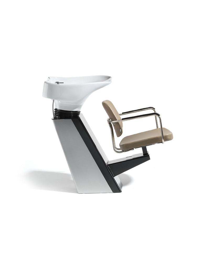 Gogo Aquaplus - Beige washing unit with white basin